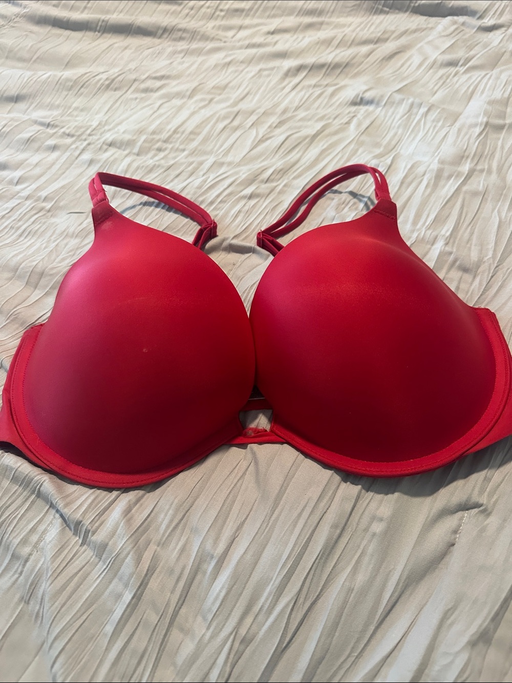 Victoria's Secret Seamless Padded Bra in Red